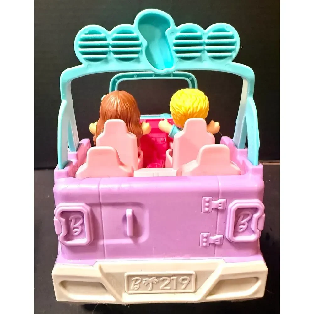 Fisher-Price Little People Barbie Beach Cruiser toy car 2 original figures sound